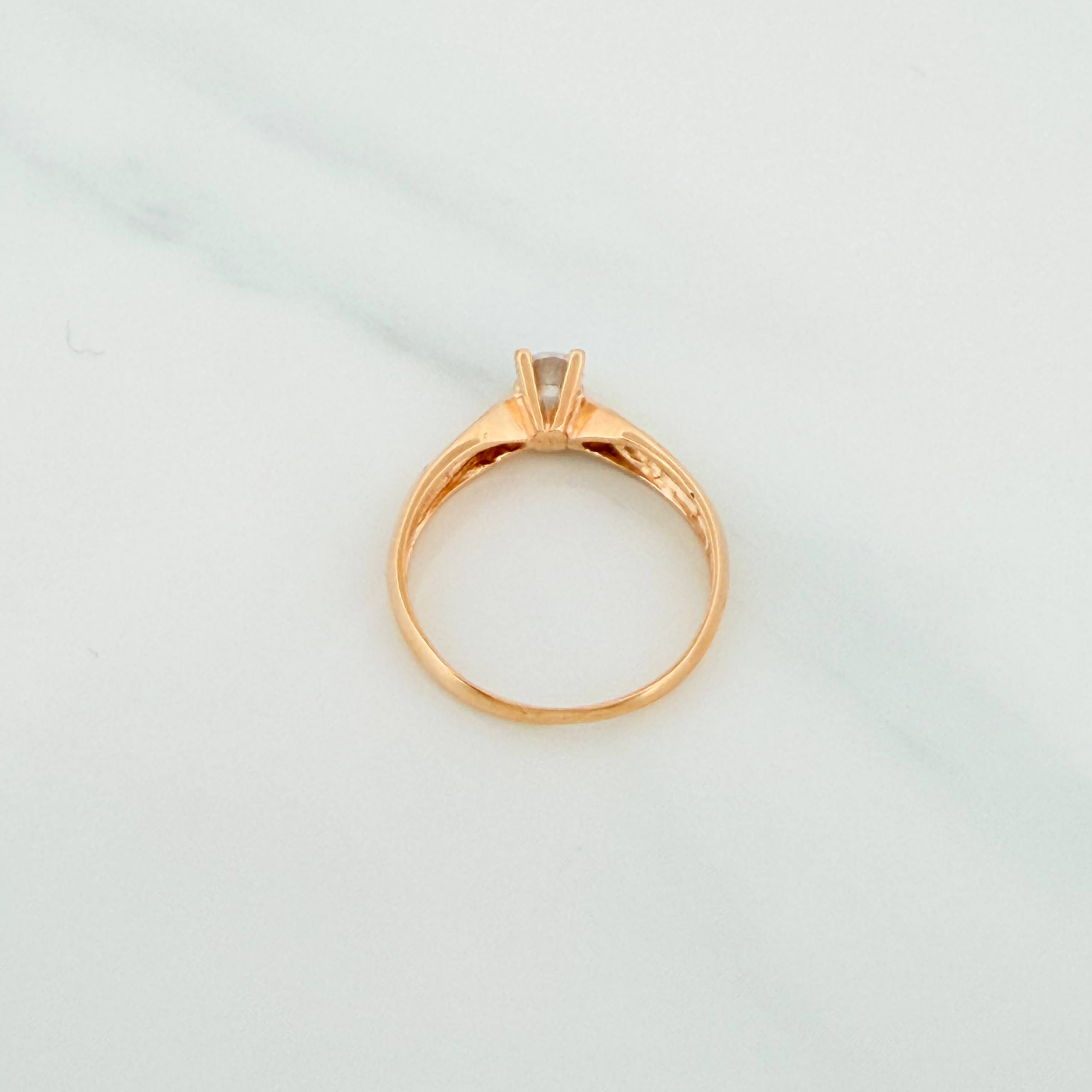 Solitaire Ring 2.15g / T6 1/2 Yellow Gold 18K