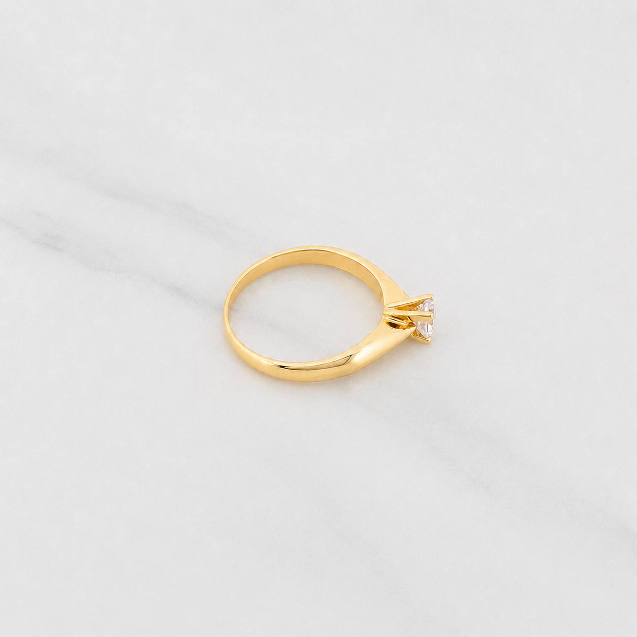 Solitaire Ring 2.15g / T6 1/2 Yellow Gold 18K