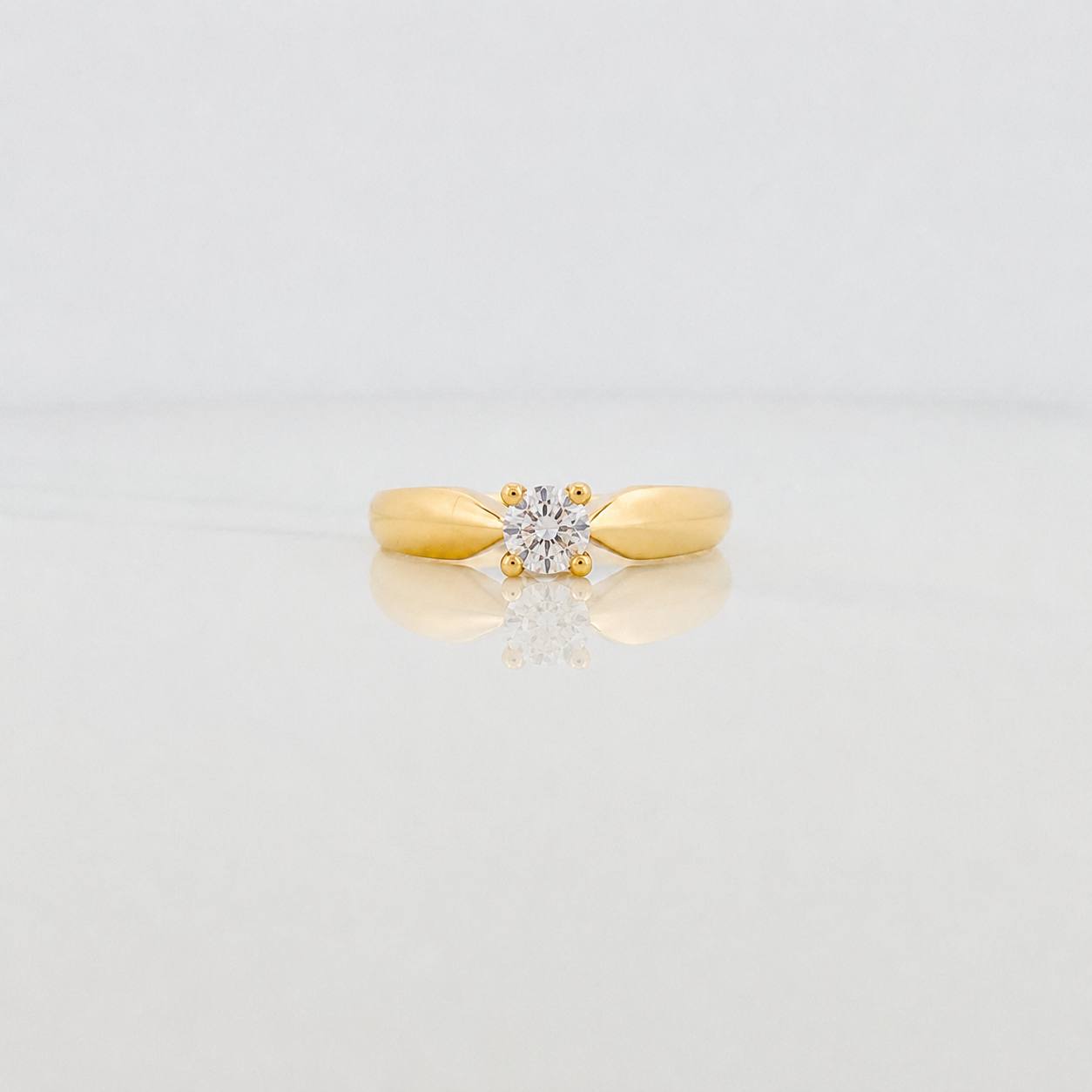 Solitaire Ring 2.15g / T6 1/2 Yellow Gold 18K
