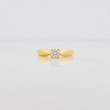 Solitaire Ring 2.15g / T6 1/2 Yellow Gold 18K
