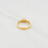 Solitaire Churumbela Ring 2.7g / T7 1/4 Yellow Gold 18K