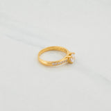 Solitaire Churumbela Ring 2.7g / T7 1/4 Yellow Gold 18K