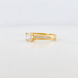 Solitaire Churumbela Ring 2.7g / T7 1/4 Yellow Gold 18K