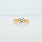 Solitaire Churumbela Ring 2.7g / T7 1/4 Yellow Gold 18K