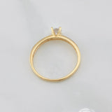 Solitaire Churumbela Ring 1.7g / T7 Two-Tone Yellow White Gold 18K