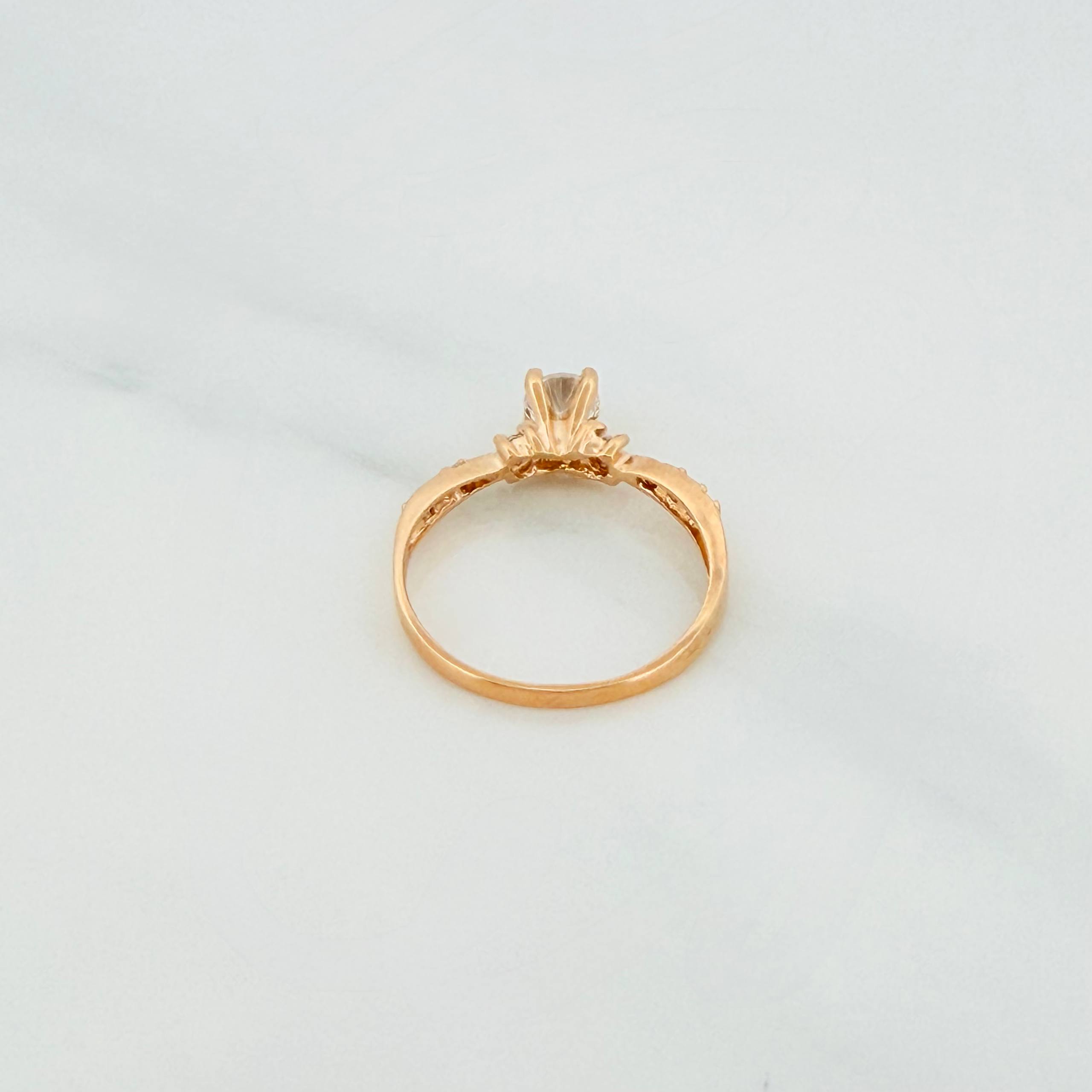 Solitaire Churumbela Ring 1.75g / T5 3/4 Yellow Gold 18K