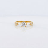 Solitaire Churumbela Ring 2.1g / T6 Yellow Gold 18K