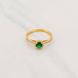 Dense Halo Ring 2.35g / Size 7 1/4 Yellow Gold 18K