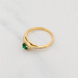 Dense Halo Ring 2.35g / Size 7 1/4 Yellow Gold 18K