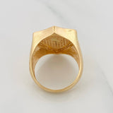 Anchor Ring 9.05g / Size 9 3/4 Three Golds 18K