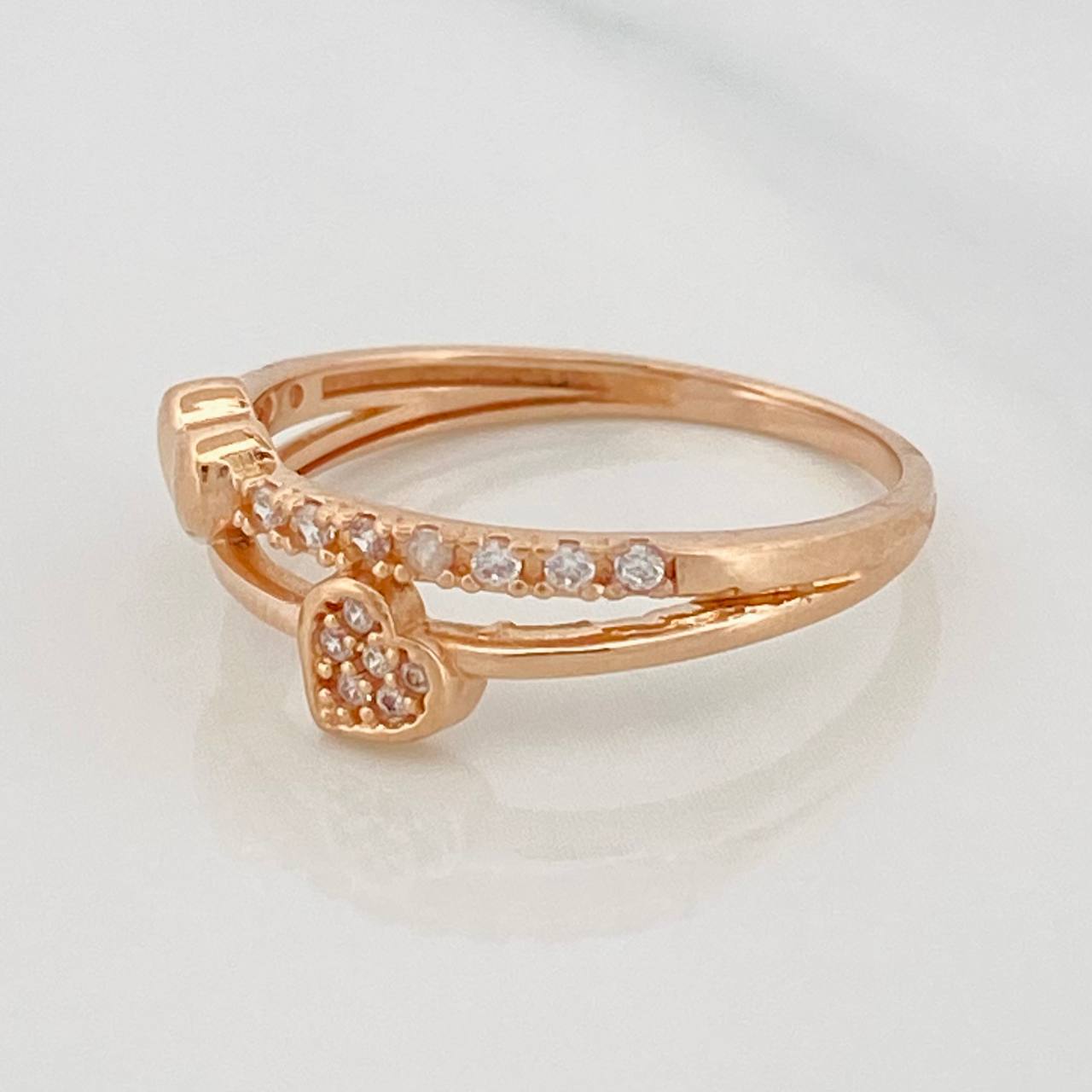 Heart Ring 2.2g / T6 1/4 18K Rose Gold