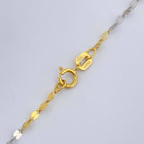 Chain Flower Mirror 1.05g / 17 3/4 in / Three Golds +3 18K %