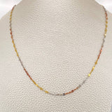 Chain Flower Mirror 1.05g / 17 3/4 in / Three Golds +3 18K %