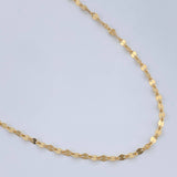 Chain Flower Mirror 0.95gr / 17 3/4 in / Yellow Gold +3 18K %