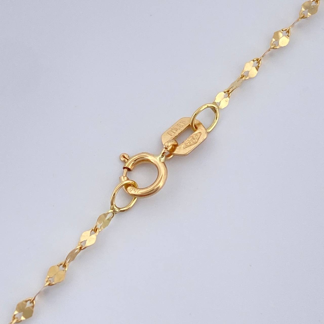Chain Flower Mirror 0.95gr / 17 3/4 in / Yellow Gold +3 18K %