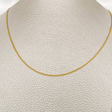 Cadena China 1.5gr / 17 3/4 in / Oro Amarillo +1 18K %