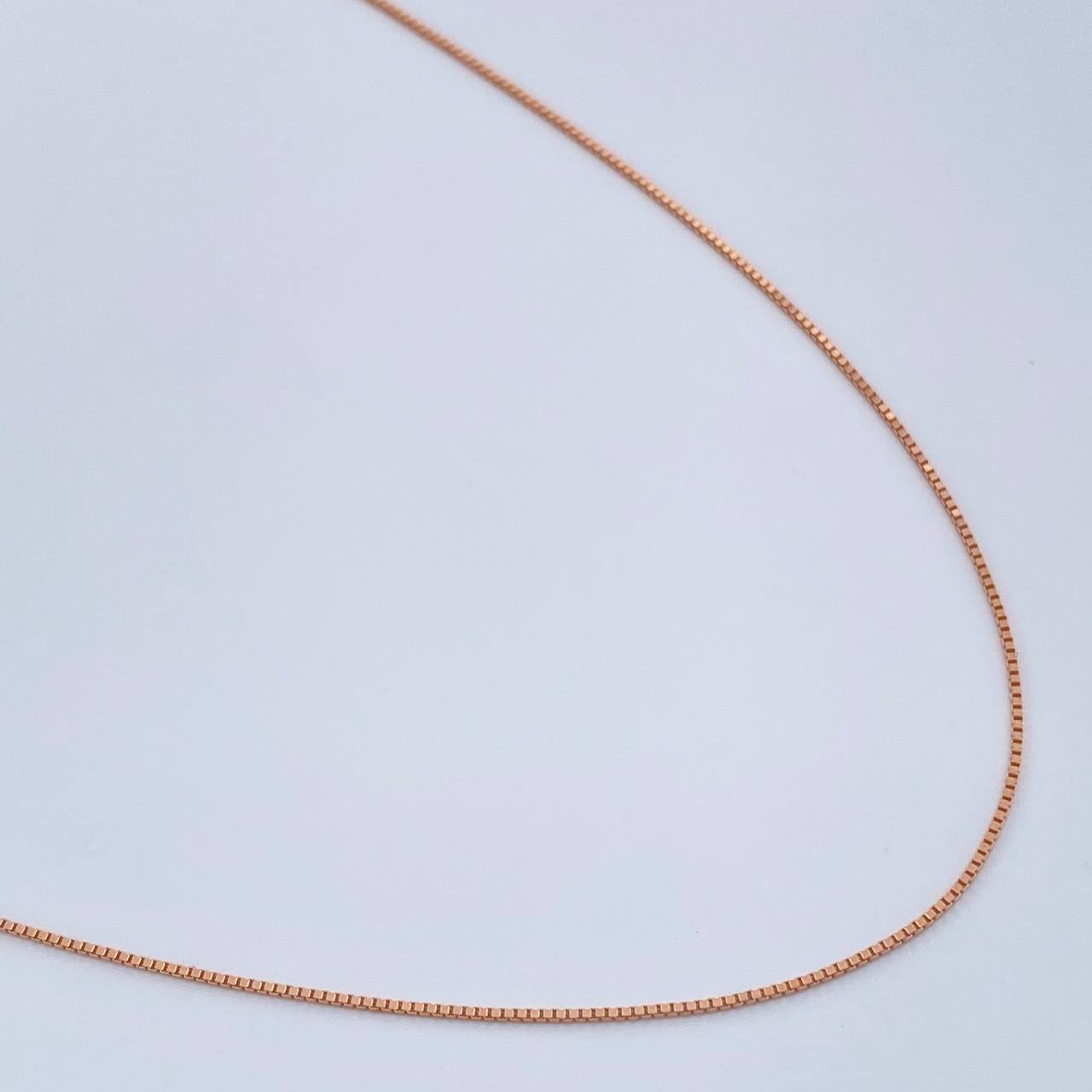 Venetian Chain 1.15gr / 17 3/4 in / Rose Gold +3 18K %
