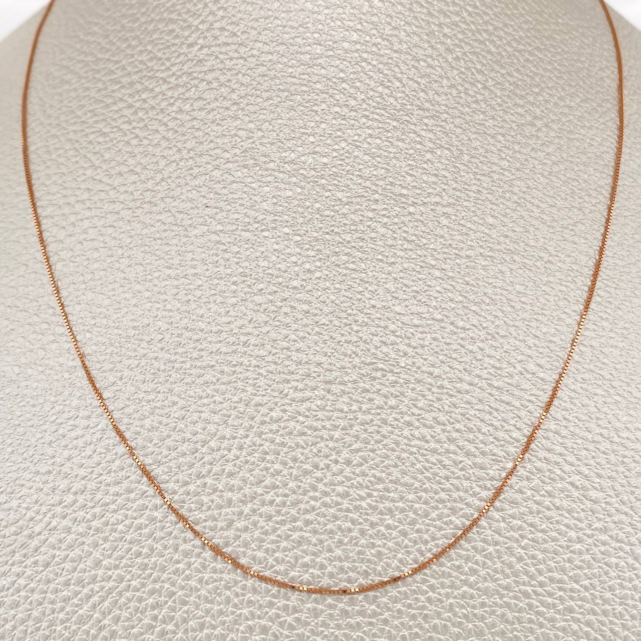 Venetian Chain 1.15gr / 17 3/4 in / Rose Gold +3 18K %

