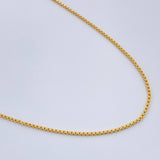 Cadena Veneciana 1.8gr / 17 3/4 in / Oro Amarillo +3 18K %
