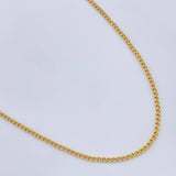 Cadena Mini Cubana 1.2gr / 17 1/2 in / Oro Amarillo +1 18K %