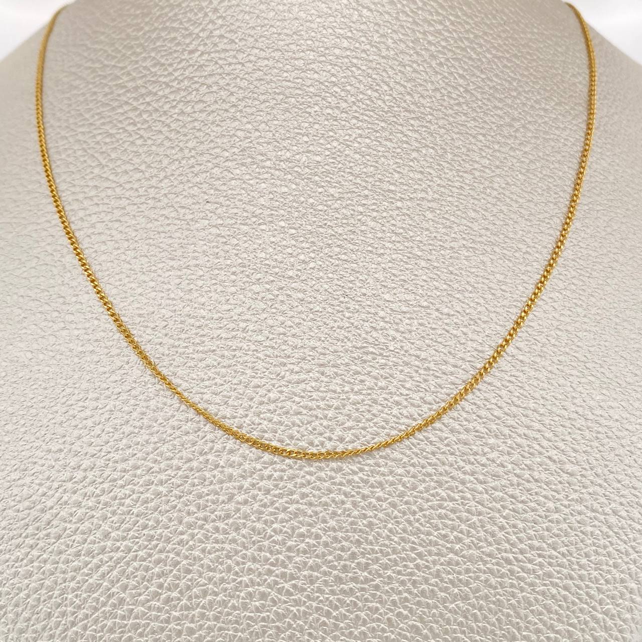 Cadena Mini Cubana 1.1gr / 17 1/2 in / Oro Amarillo +1 18K %