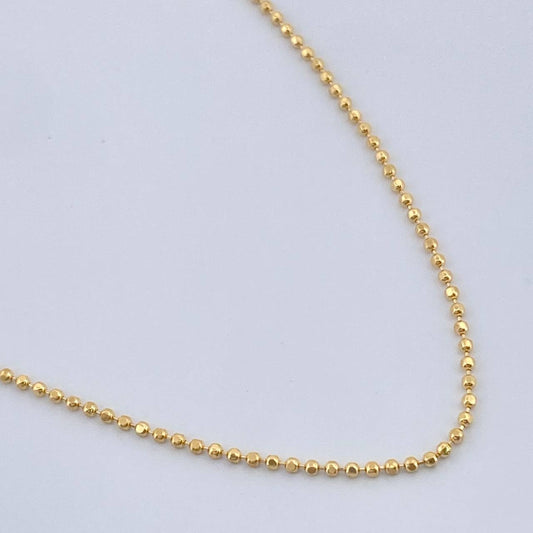 Cadena Militar 1.9gr / 17 3/4 in / Oro Amarillo +3 18K %