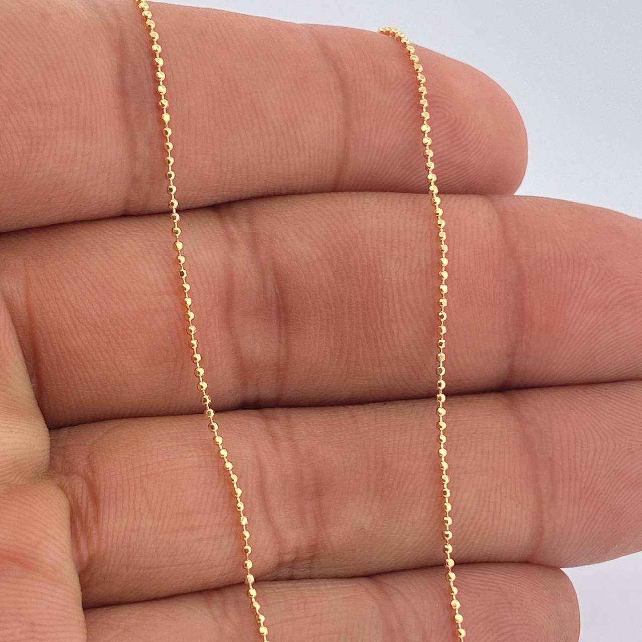 Cadena Militar 1.3gr / 17 3/4 in / Oro Amarillo +3 18K %