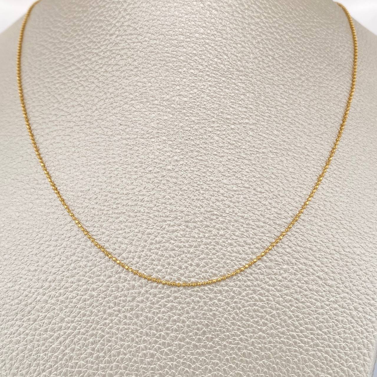 Cadena Militar 1.3gr / 17 3/4 in / Oro Amarillo +3 18K %