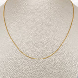 Cadena Militar 1.3gr / 17 3/4 in / Oro Amarillo +3 18K %