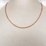 Cadena Franco 3.2gr / 19 3/4 in / Oro Rosa +3 18K &