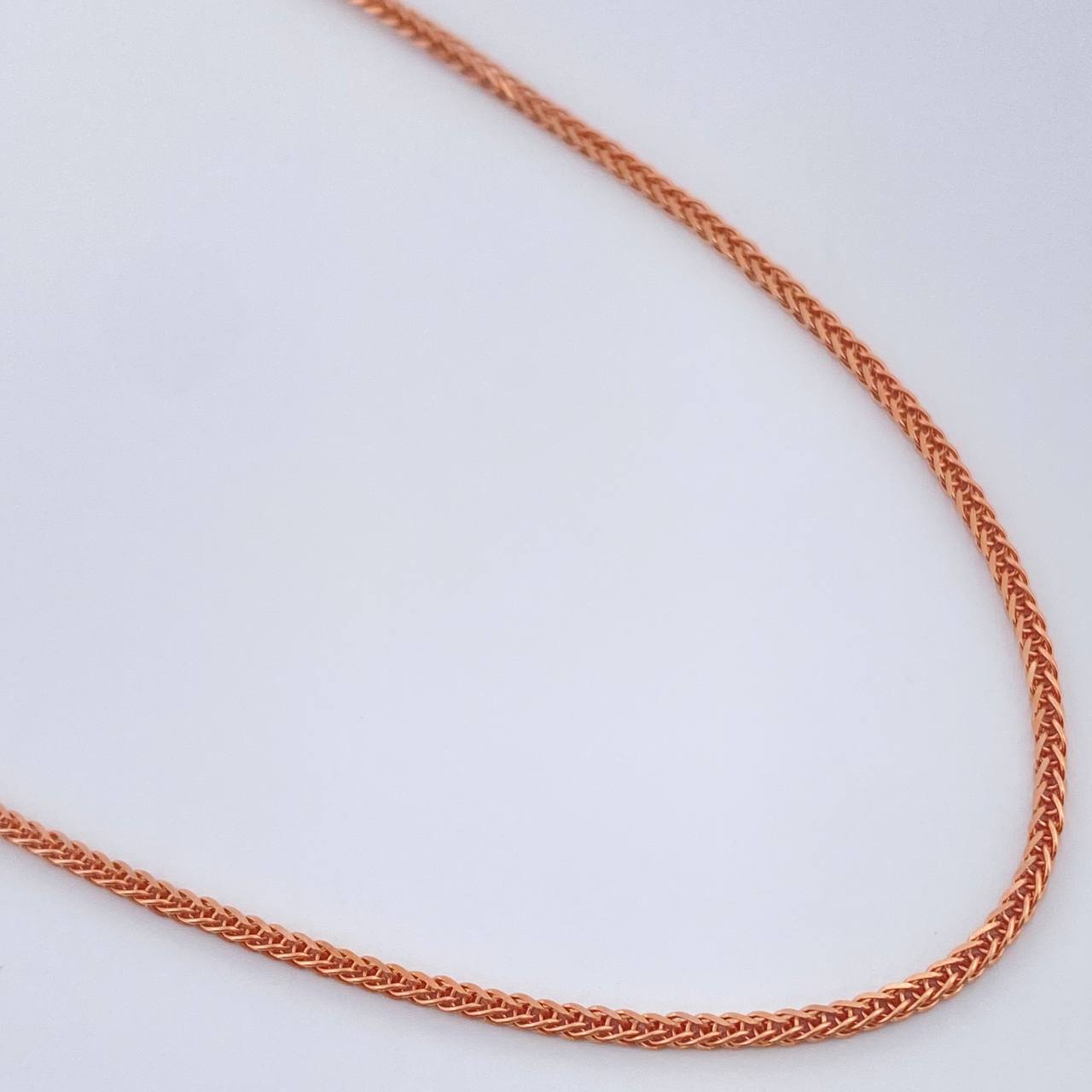 Cadena Franco 3.2gr / 19 3/4 in / Oro Rosa +3 18K &