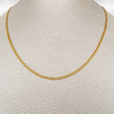 Cadena Cubana 2gr / 17 3/4 in / Oro Amarillo +1 18K &