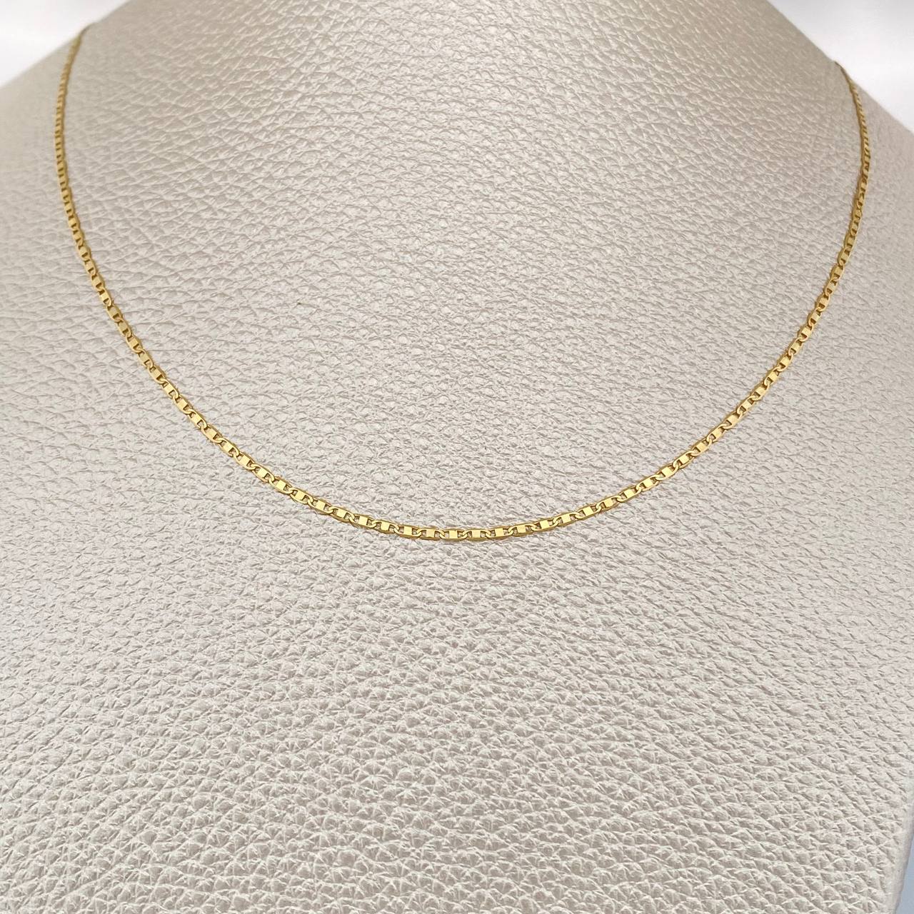 Cadena Escalera Plana 1.5gr / 50cm / +3 Oro Amarillo 18K &