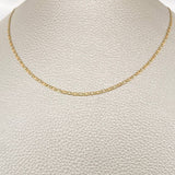 Cadena Escalera Plana 7.3gr / 23 3/4 in / Tres Oros +3 18K &