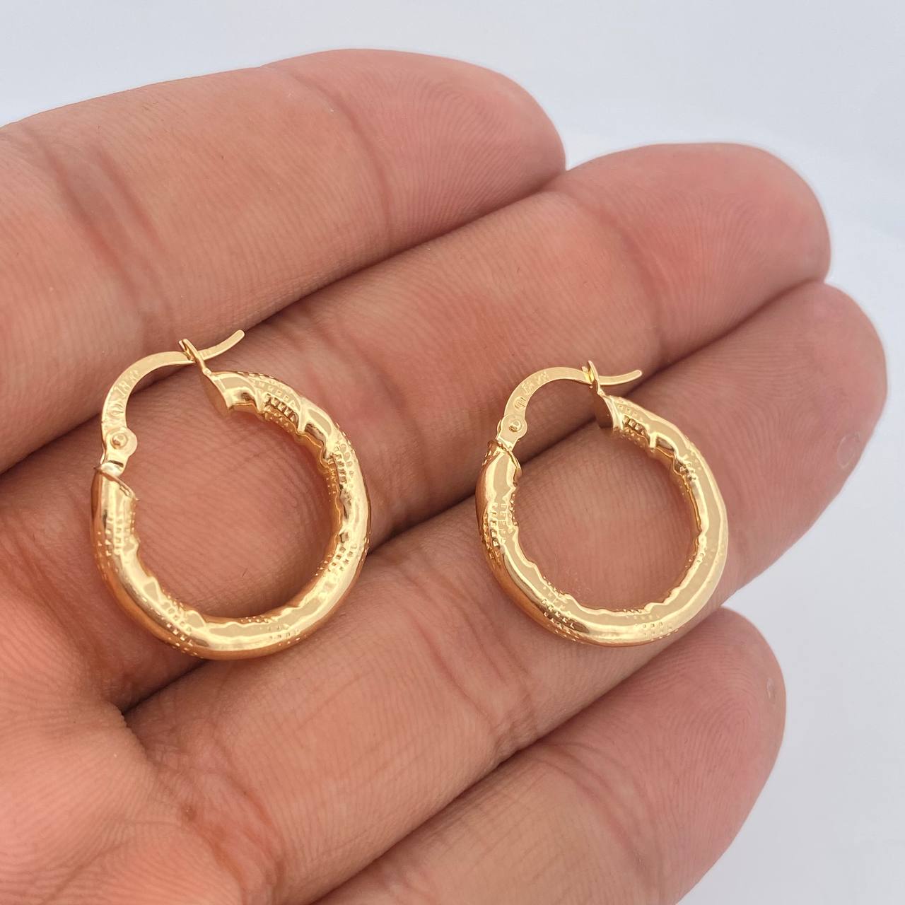 Candongas Rox 2.25gr / 1 in / Oro Amarillo 18K $