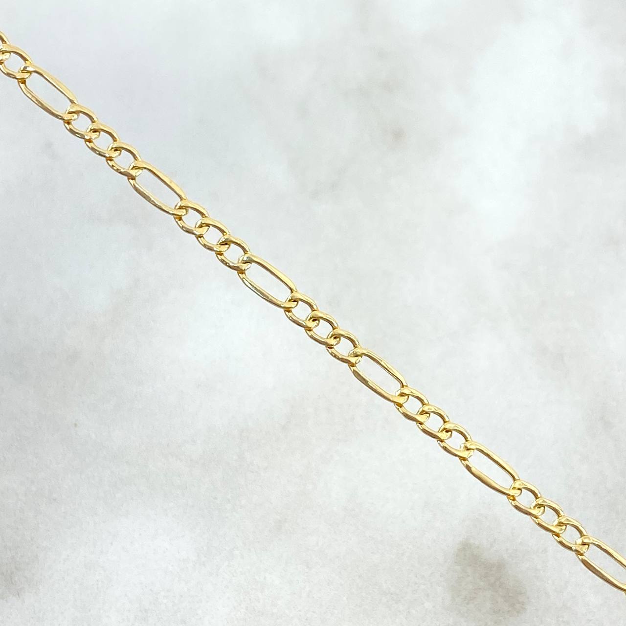 Figaro Anklet 1.7gr / 23.5cm / 2.4mm Yellow Gold +1 18K ©