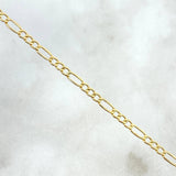 Figaro Anklet 1.7gr / 23.5cm / 2.4mm Yellow Gold +1 18K ©