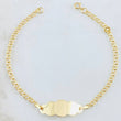 Bracelet Baby Classic Link Cloud Plate 1.35 g / 2.3 mm Yellow Gold 18K