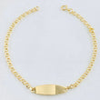 Bracelet Baby Classic Link Rectangular Oval 1.2 g / 2.3 mm Yellow Gold 18K