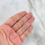Figaro Anklet 1.7gr / 23.5cm / 2.4mm Yellow Gold +1 18K ©