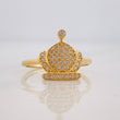 Anillo Corona 1.6g / T6 1/4 Oro Amarillo 18K