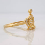 Anillo Corona 1.6g / T6 1/4 Oro Amarillo 18K