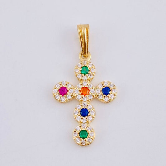 Dije Cruz Tupida 1.5 g / 2.5 cm Oro Amarillo 18K