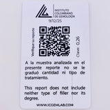 Dije Circulo 26pts Esmeraldas 1.75gr / 3/4 in / Oro Amarillo 18K *