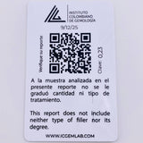 Topos Caja Cuatro Garras 45pts Esmeraldas 1.25gr / 4.85mm Oro Amarillo 18K *