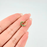 Piercing Corazon Medio 0.6gr / 9mm Oro Amarillo 18K *