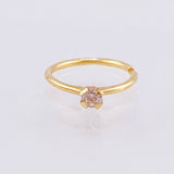 Piercing Chispa Circular 0.25gr / 1/2 in / Oro Amarillo 18K *