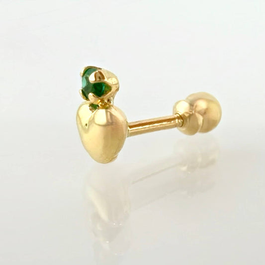 Piercing Destello Corazon 0.35gr / 1/2 in / Oro Amarillo 18K ©