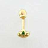 Piercing Destello Corazon 0.35gr / 1/2 in / Oro Amarillo 18K