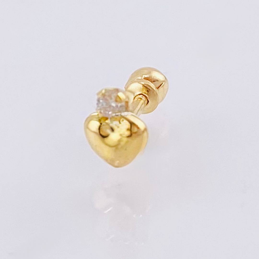 Piercing Chispa Estrella 0.3gr / 1/2 in / Oro Amarillo 18K